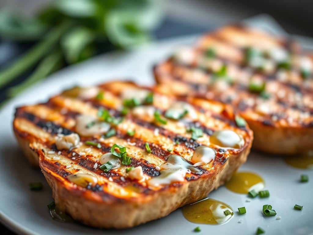 Gegrilde eendenborst met balsamicovinaigrette, AI-gegenereerde illustratie