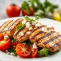 Gegrilde kip met tomatensalade