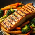 Gegrilde zalm met groenten