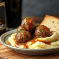 Gehaktballen in Stout met puree
