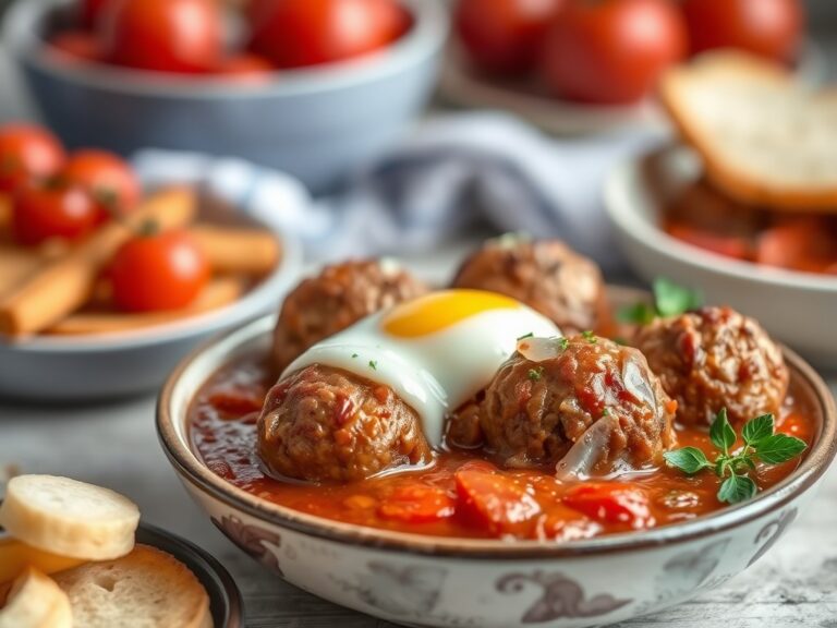 Gehaktballetjes in tomatensaus