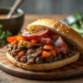 Gehaktbrood met verse kruiden en spek