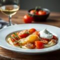 Gekruid Wild Zwijn met Tomaten-Zuurkool en Romige Aardappel