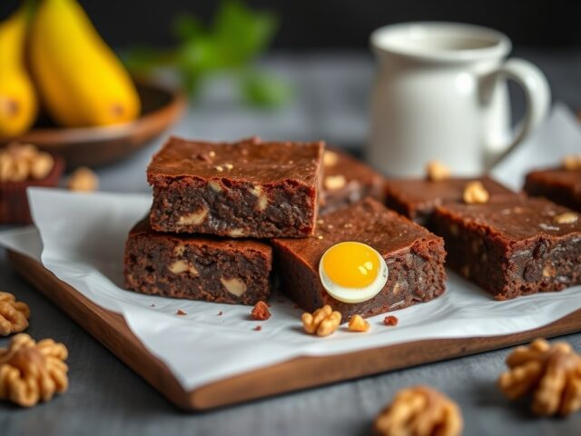 Gember Brownies — AI-gegenereerde illustratie