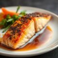 Geroosterde Zalm met een Saus op Teriyaki Basis