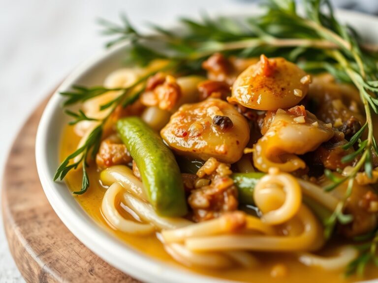 Gestoofde hazenbout in wildsaus, heerlijk!! — AI-gegenereerde illustratie