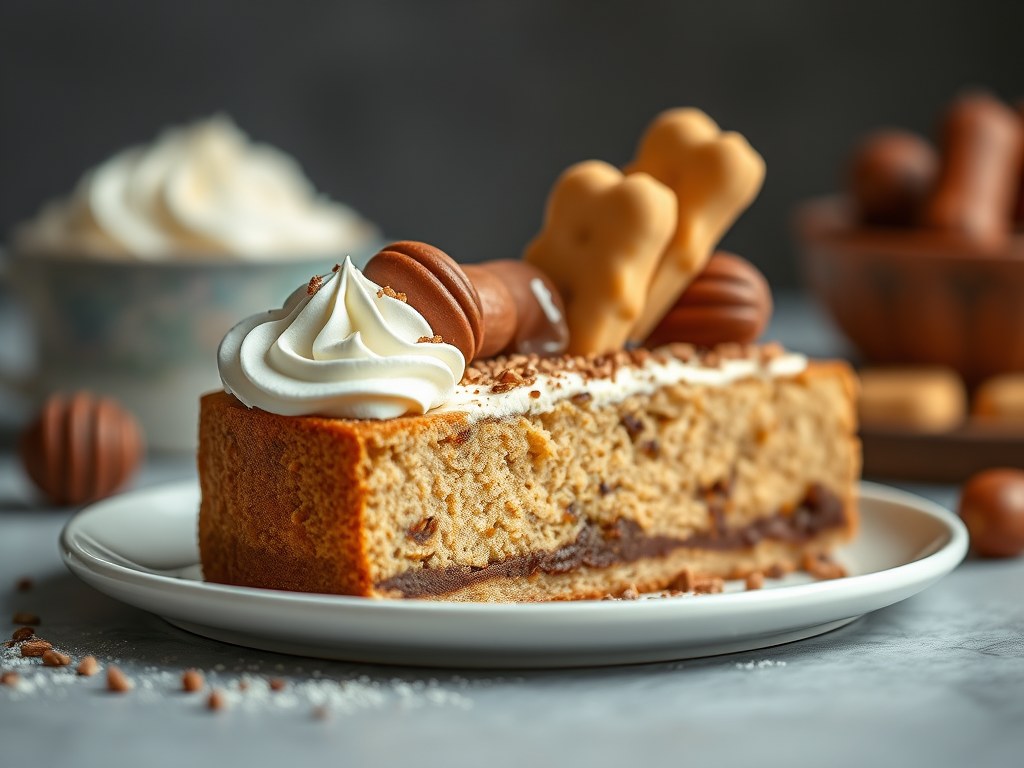 Gevulde chipolatacake, AI-gegenereerde illustratie