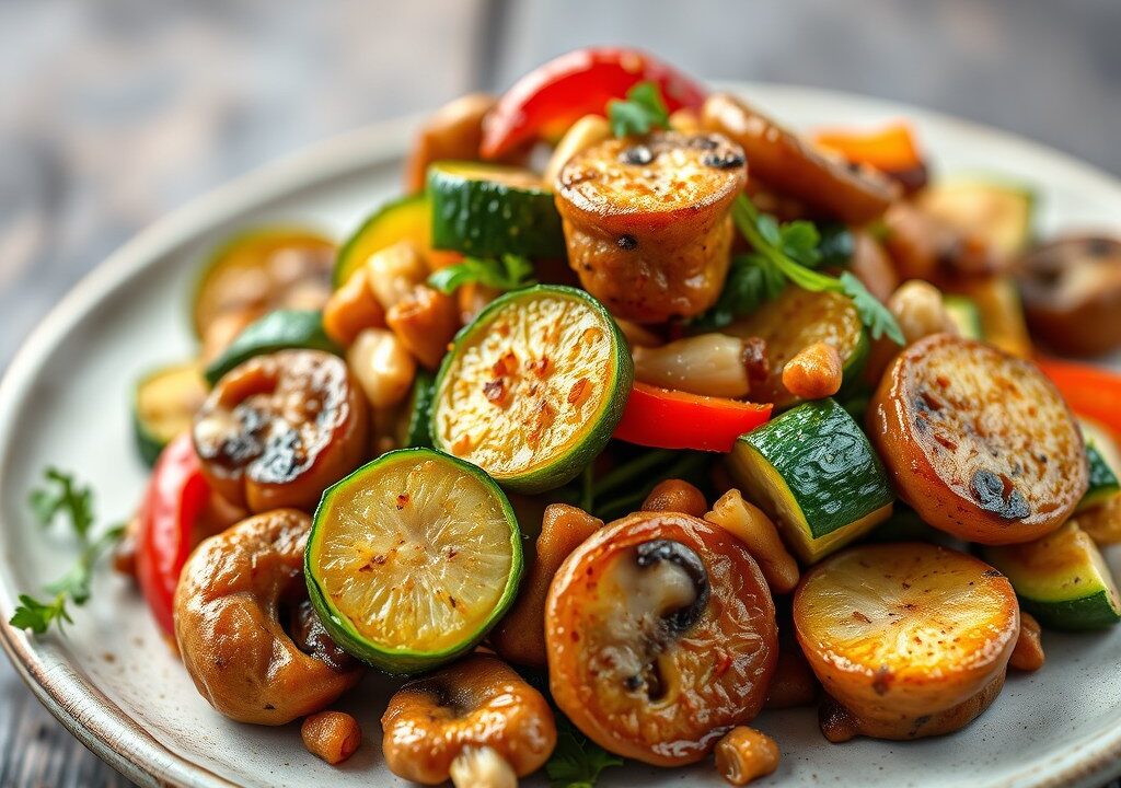 Gevulde Courgette — AI-gegenereerde illustratie