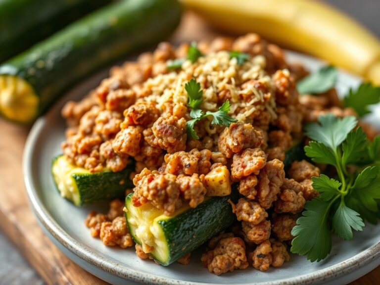 Gevulde Courgettes — AI-gegenereerde illustratie