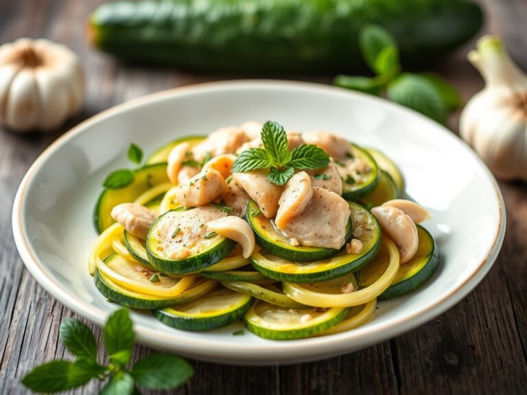 Gevulde courgettes met lamsgehakt — AI-gegenereerde illustratie