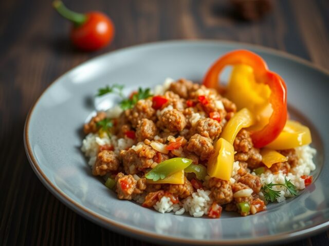 Gevulde kool met paprika’s — AI-gegenereerde illustratie