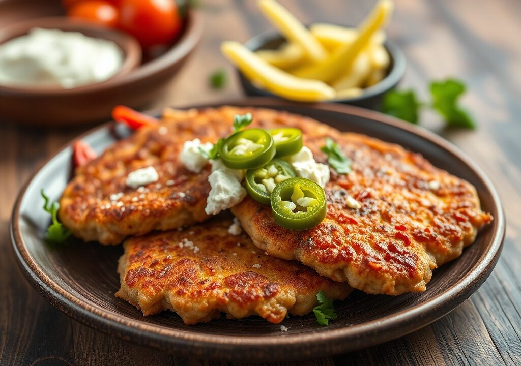 Gevulde schnitzel — AI-gegenereerde illustratie