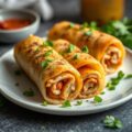 Gevulde shoarma rolletjes