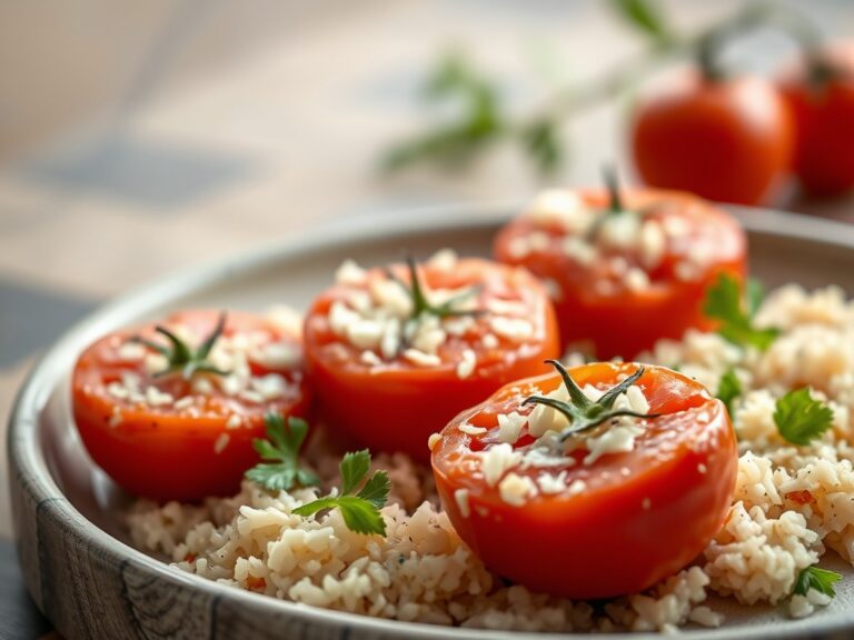 Gevulde tomaten — AI-gegenereerde illustratie