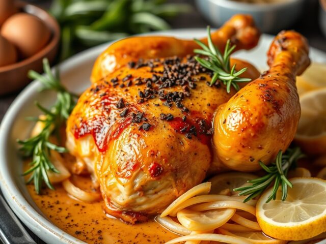 Gewoon Kip uit de Oven — AI-gegenereerde illustratie