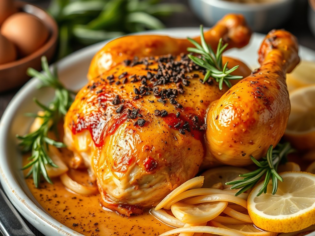 Gewoon Kip uit de Oven, AI-gegenereerde illustratie