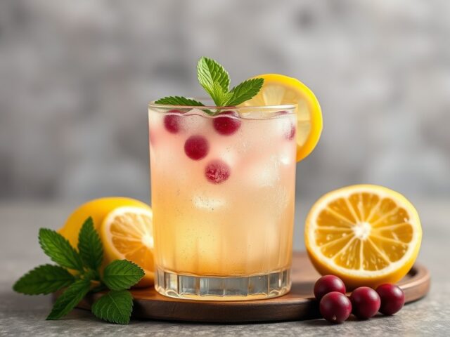 Gin fizz — AI-gegenereerde illustratie