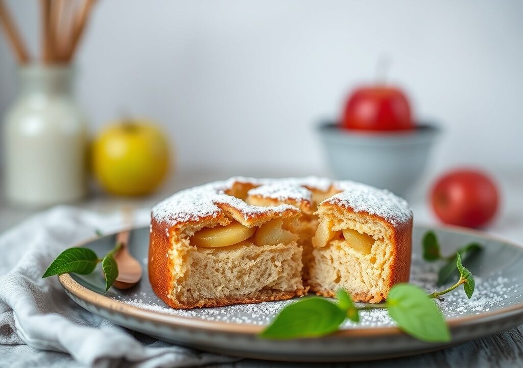 Glutenvrije appelcake — AI-gegenereerde illustratie