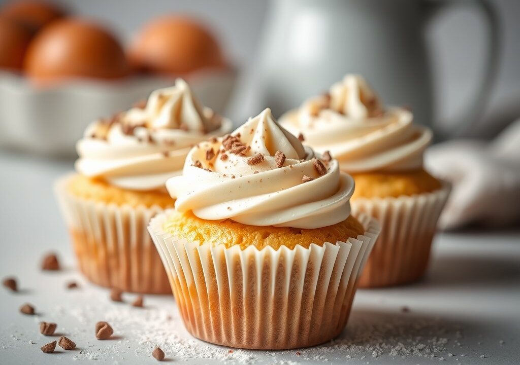 Glutenvrije Cupcakes, AI-gegenereerde illustratie