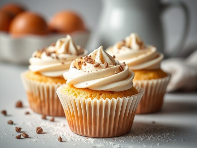 Glutenvrije Cupcakes — AI-gegenereerde illustratie