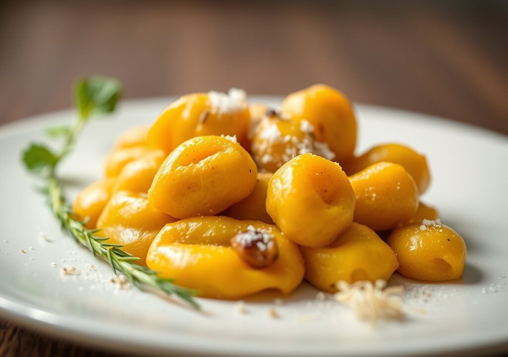 Gnocchi van pompoen — AI-gegenereerde illustratie