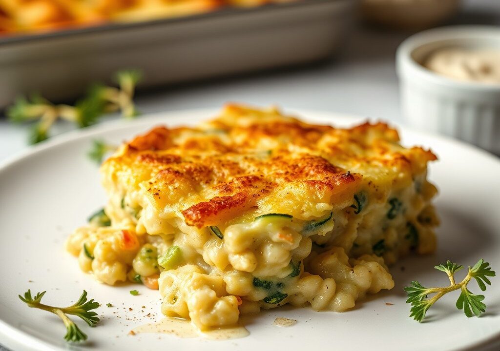 Gratin van courgette — AI-gegenereerde illustratie