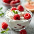 Griekse yoghurt met frambozen