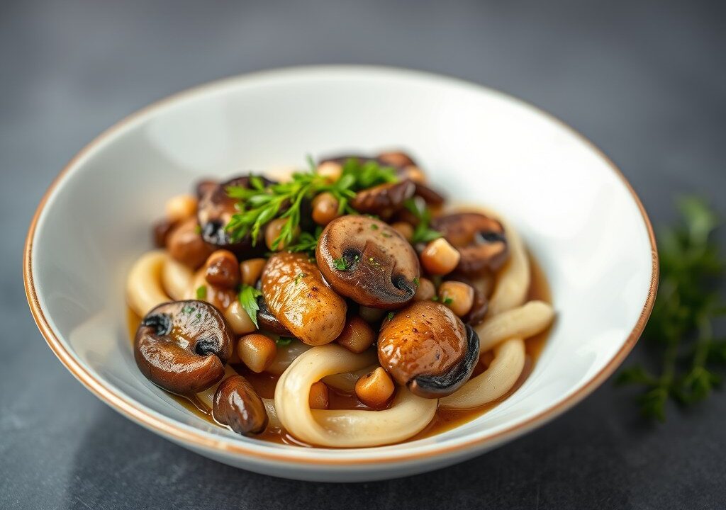 Groentenwok met balsamico — AI-gegenereerde illustratie