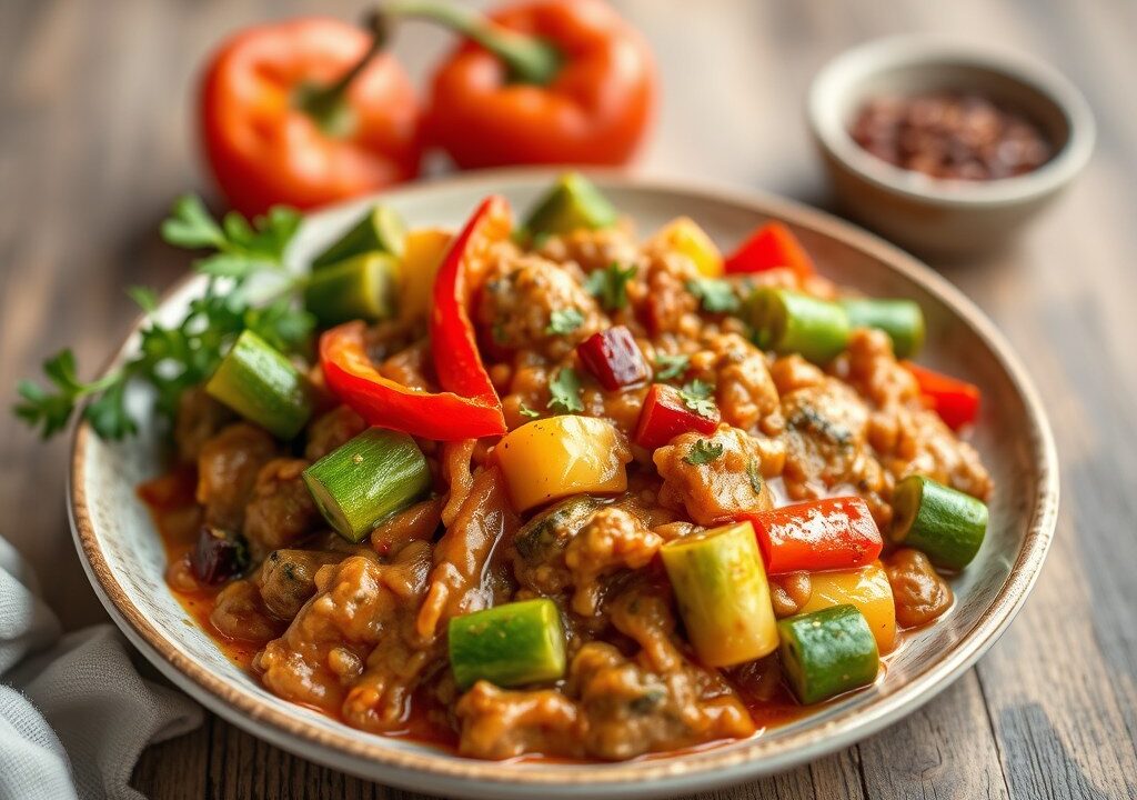 Groentetajine — AI-gegenereerde illustratie