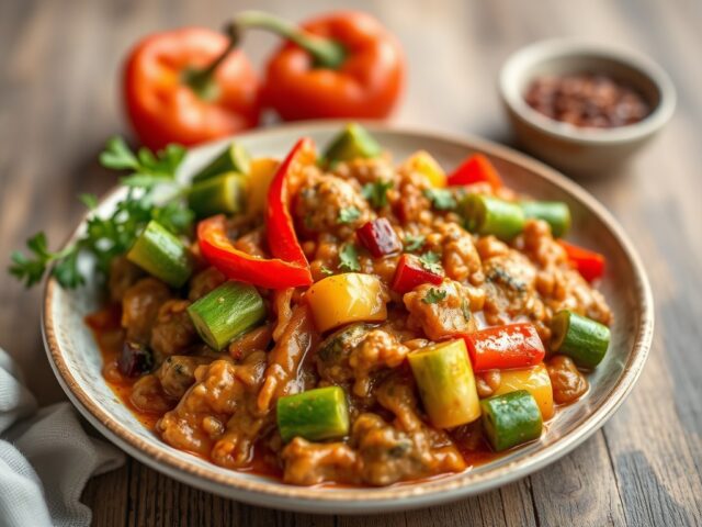 Groentetajine — AI-gegenereerde illustratie
