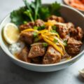 Gulai Daging Babi (Kerrieachtige Stoofschotel van Varkensvlees)