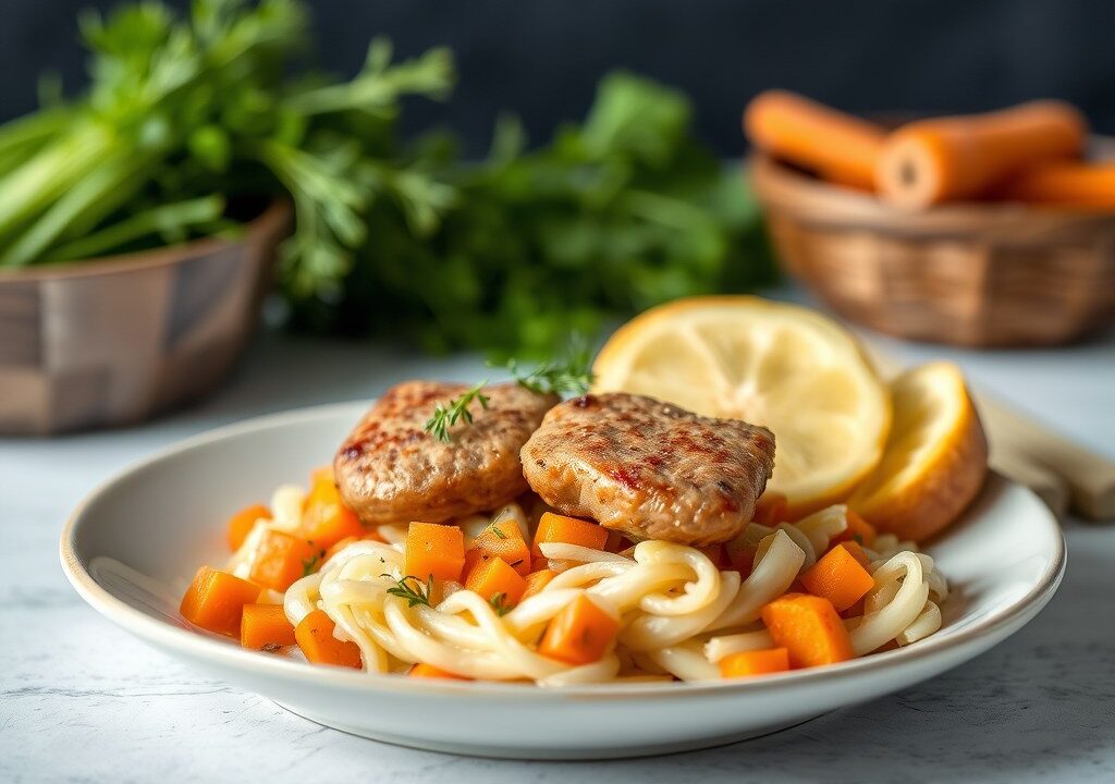 Hachée van Varkensfilets — AI-gegenereerde illustratie