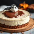 Halloween recept voor spooky Nutella cheesecake