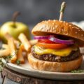 Hapje kleine wildburger met veenbessen