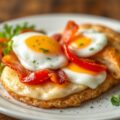 Hartige krans van croissantdeeg