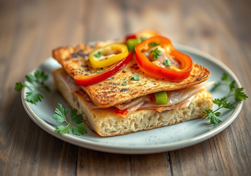 Hartige tosti — AI-gegenereerde illustratie