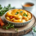 Hazenrug met appelvariatie en amandelpuree