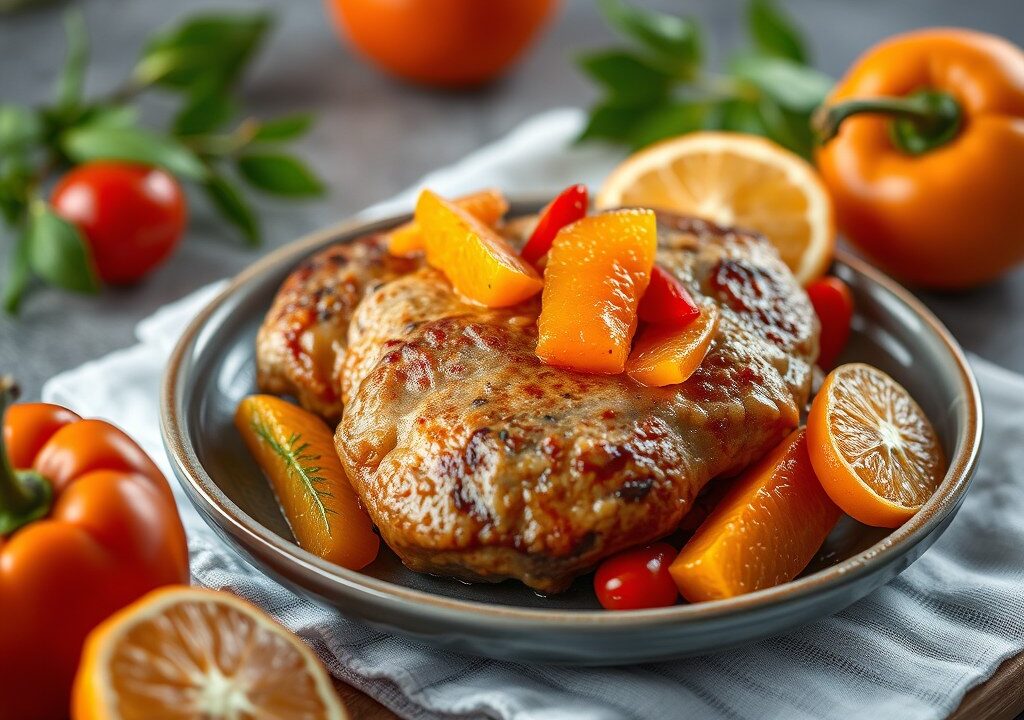 Heilbot met clementines — AI-gegenereerde illustratie