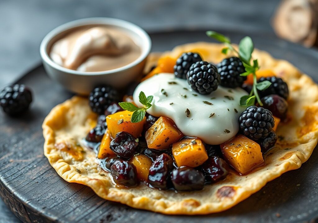 Hertenbiefstuk met Tortilla — AI-gegenereerde illustratie