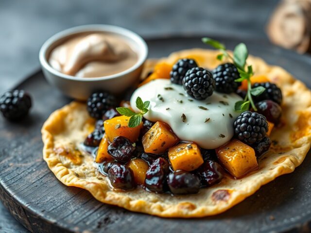 Hertenbiefstuk met Tortilla — AI-gegenereerde illustratie