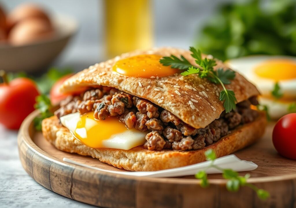 Het lekkerste gehaktbrood — AI-gegenereerde illustratie