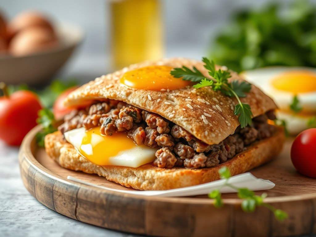 Het lekkerste gehaktbrood, AI-gegenereerde illustratie