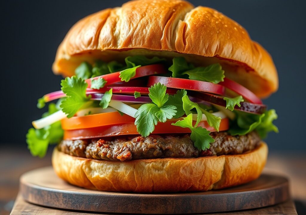 Hong Kong Burger — AI-gegenereerde illustratie