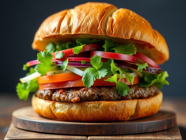 Hong Kong Burger — AI-gegenereerde illustratie