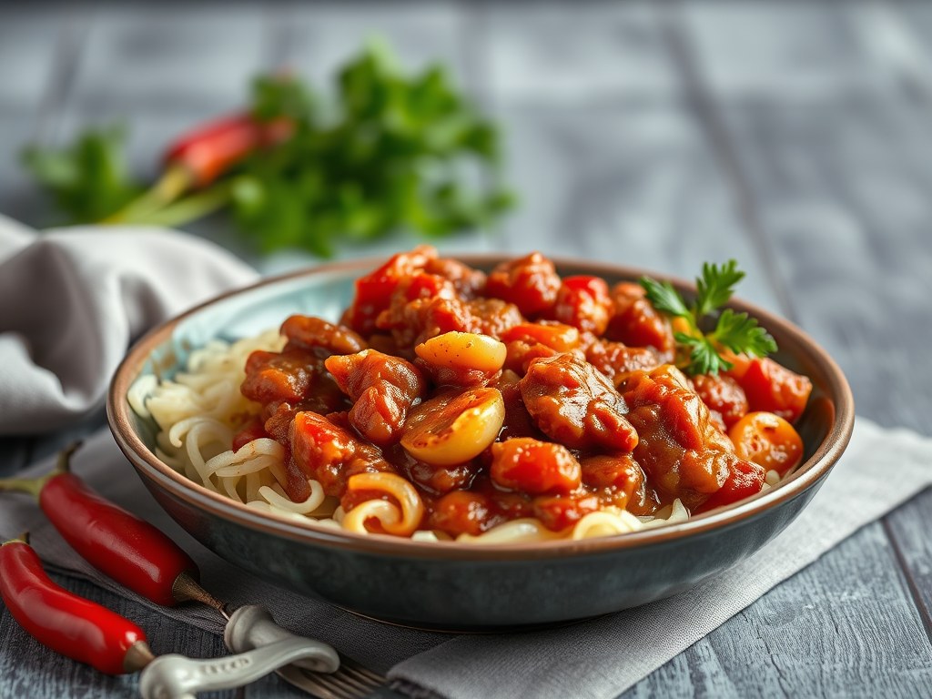 Hongaarse goulash op zijn Vlaams, AI-gegenereerde illustratie
