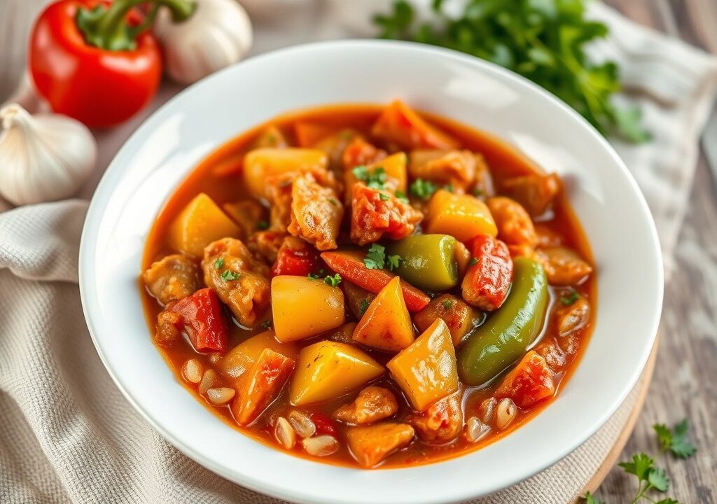 Hongaarse Goulash Stoofpot — AI-gegenereerde illustratie