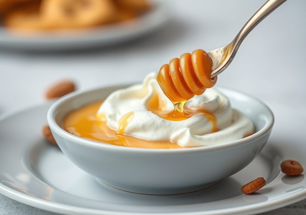 Honing-mosterdsaus, AI-gegenereerde illustratie