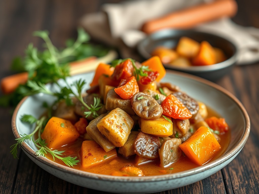 Hutsepot met forel, AI-gegenereerde illustratie