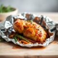 In Alu-Folie Verpakte Kip uit de Oven