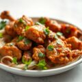 Indische kip op z’n Delarosa’s (=pittig!)